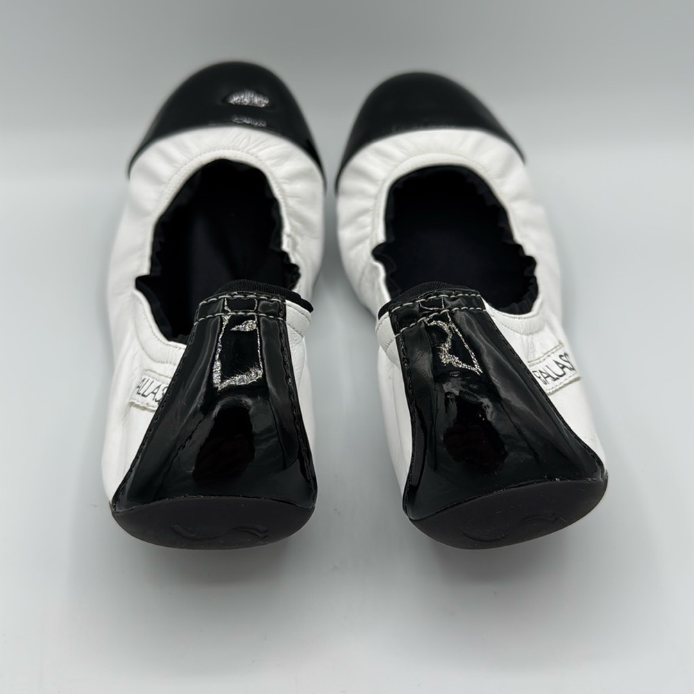 Ballasox womens black and white ballet classic travel flats size US 11. - Picture 4 of 8